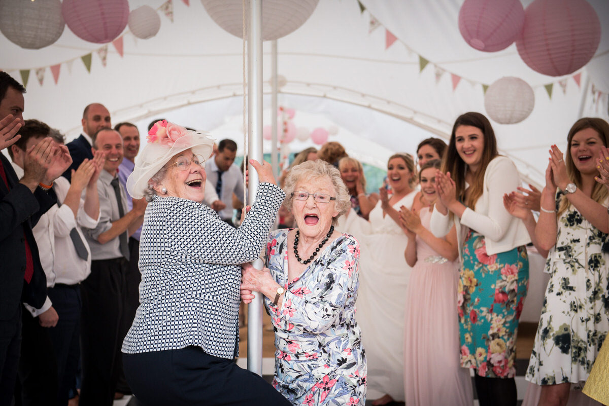 OAPs dancing and having a great time at Tring Park School, Hertfordshire